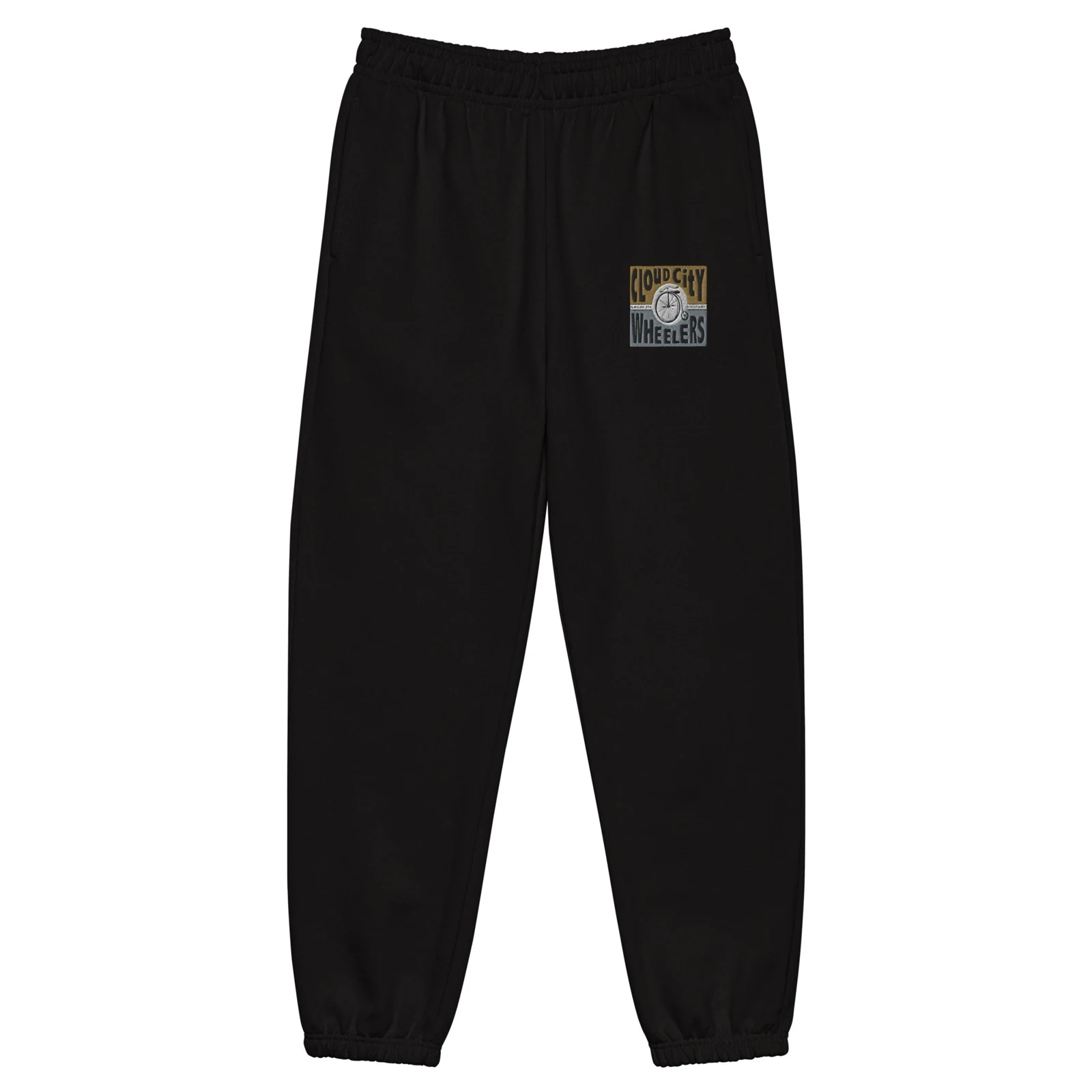 Heavyweight Sweatpants — Black · Front view